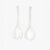 Dinosaur Designs Long Stone Servers Tableware in Snow Swirl Colour resin