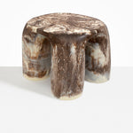 Dinosaur Designs TABRCKTOW 4 Leg rock tower table CAPPUCCINO
