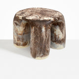 Dinosaur Designs TABRCKTOW 4 Leg rock tower table CAPPUCCINO
