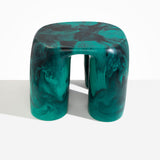 Dinosaur Designs TABRCKTOW 4 Leg Rock Tower Table MINERAL SWIRL SWIRL