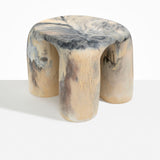 Dinosaur Designs TABRCKTOW 4 Leg Rock Tower Table SANDY PEARL