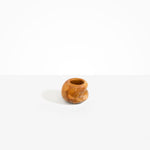Dinosaur Designs Small Chestnut Vase in Dark Horn Colour resin.