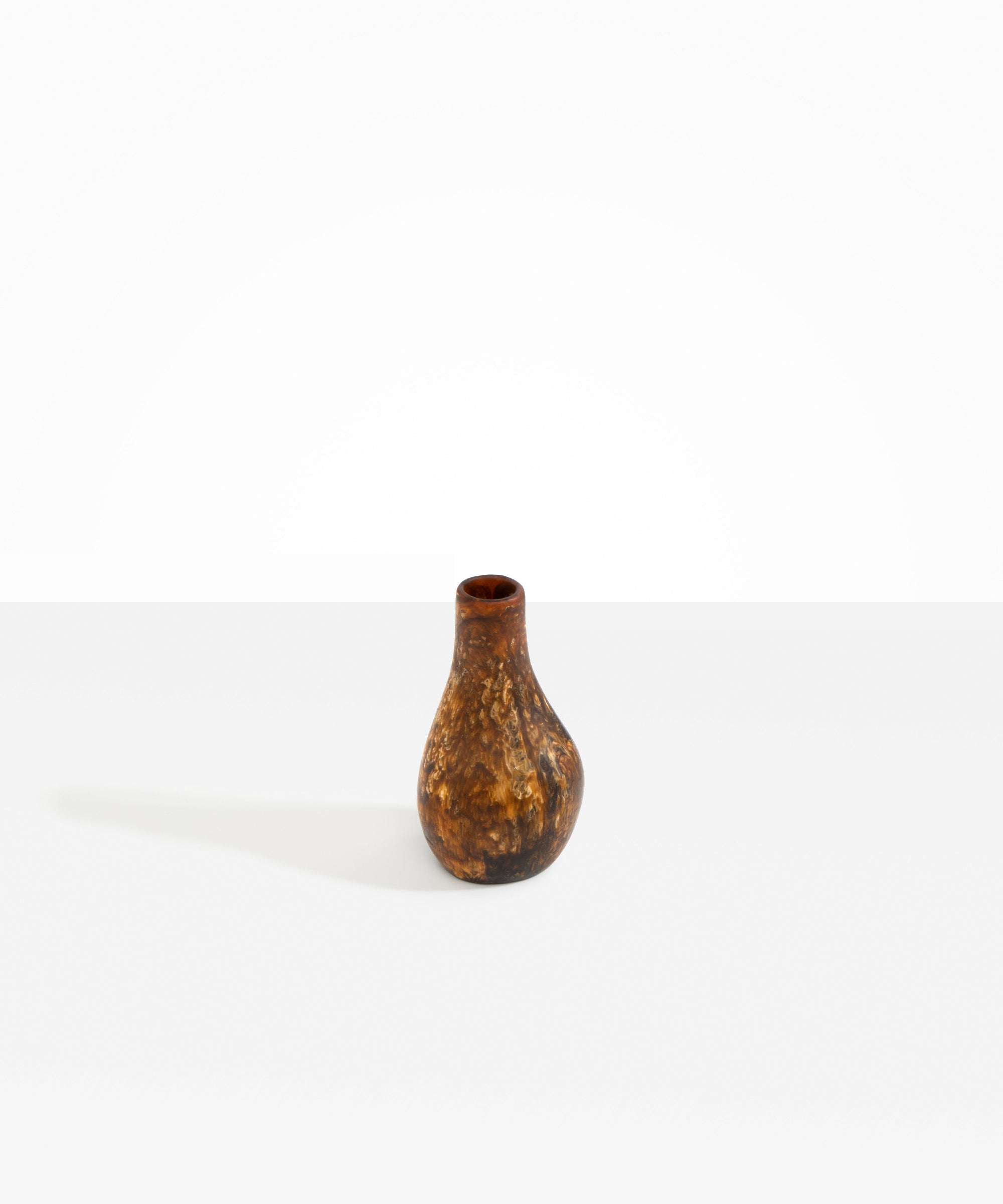 Dinosaur Designs Medium Liquid Vase in Dark Horn Colour resin..