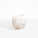 Dinosaur Designs Large Moss Vase in Snow Swirl color resin