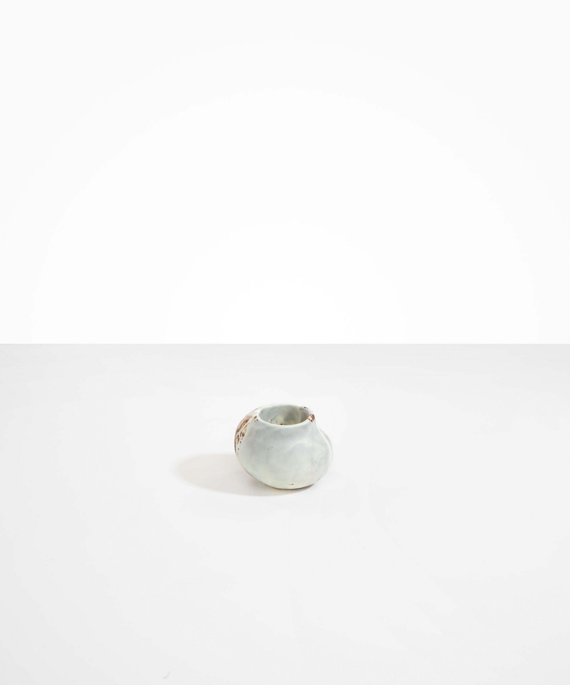 Dinosaur Designs Small Moss Vase in Cappuccino Colour resin..