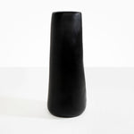 Dinosaur Designs Tall Pebble Vase in Black Colour resin.
