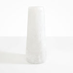 Dinosaur Designs Tall Pebble Vase in Snow Swirl Colour resin.