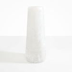 Dinosaur Designs Tall Pebble Vase Vases in Snow Swirl Colour resin