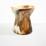 Dinosaur Designs Extra Large Bow Vase in Light Horn Colour resin..