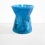 Dinosaur Designs Extra Large Bow Vase in Sky Colour resin..