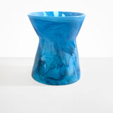 Dinosaur Designs Extra Large Bow Vase in Sky Colour resin..