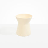 Dinosaur Designs Large Bow Vase in Cream Colour resin.
