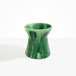 Dinosaur Designs Large Bow Vase in Moss color resin