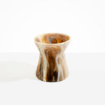 Dinosaur Designs Large Bow Vase in Light Horn Colour resin.