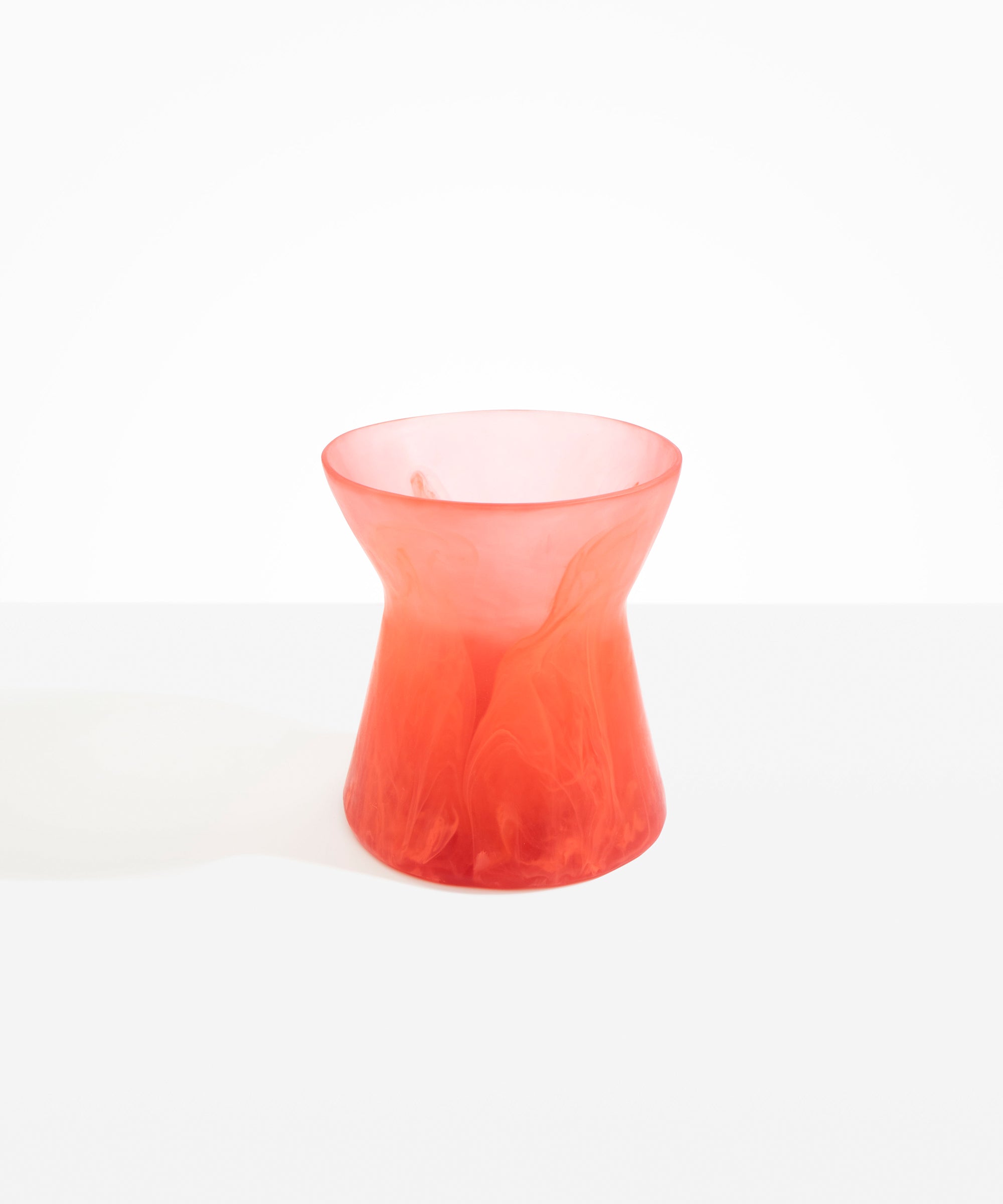 Dinosaur Designs Large Bow Vase in Lychee color resin