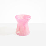 Dinosaur Designs Large Bow Vase in Shell Pink color resin