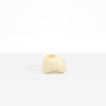 Dinosaur Designs Pirouette Vase in Cream Colour resin