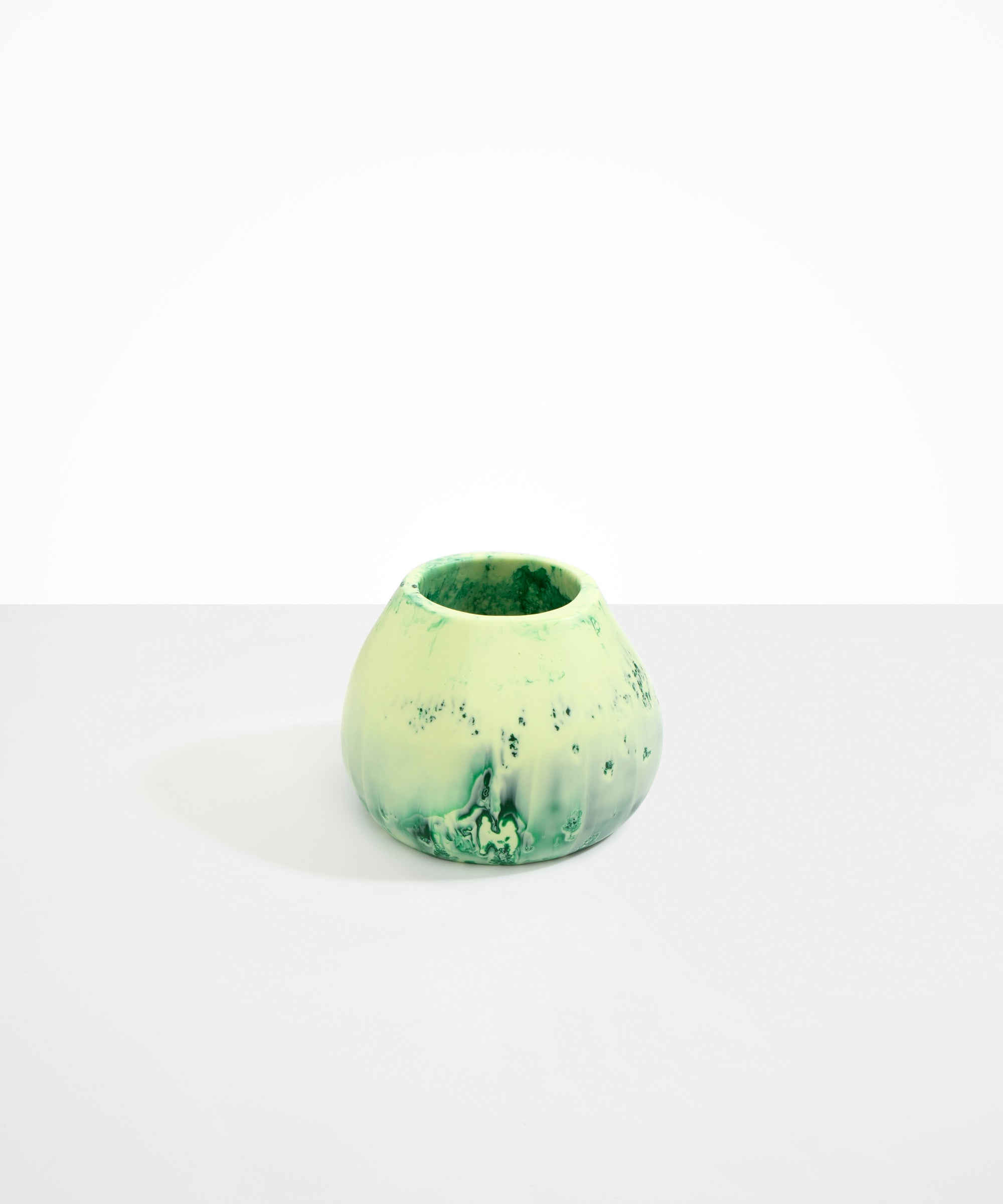 Dinosaur Designs Volcanic Vase in Grass Colour resin..