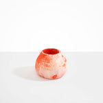 Dinosaur Designs Volcanic Vase in Strawberry Colour resin..