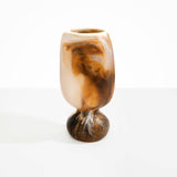 Dinosaur Designs Tall Rockpool Vase in Light Horn Colour resin.