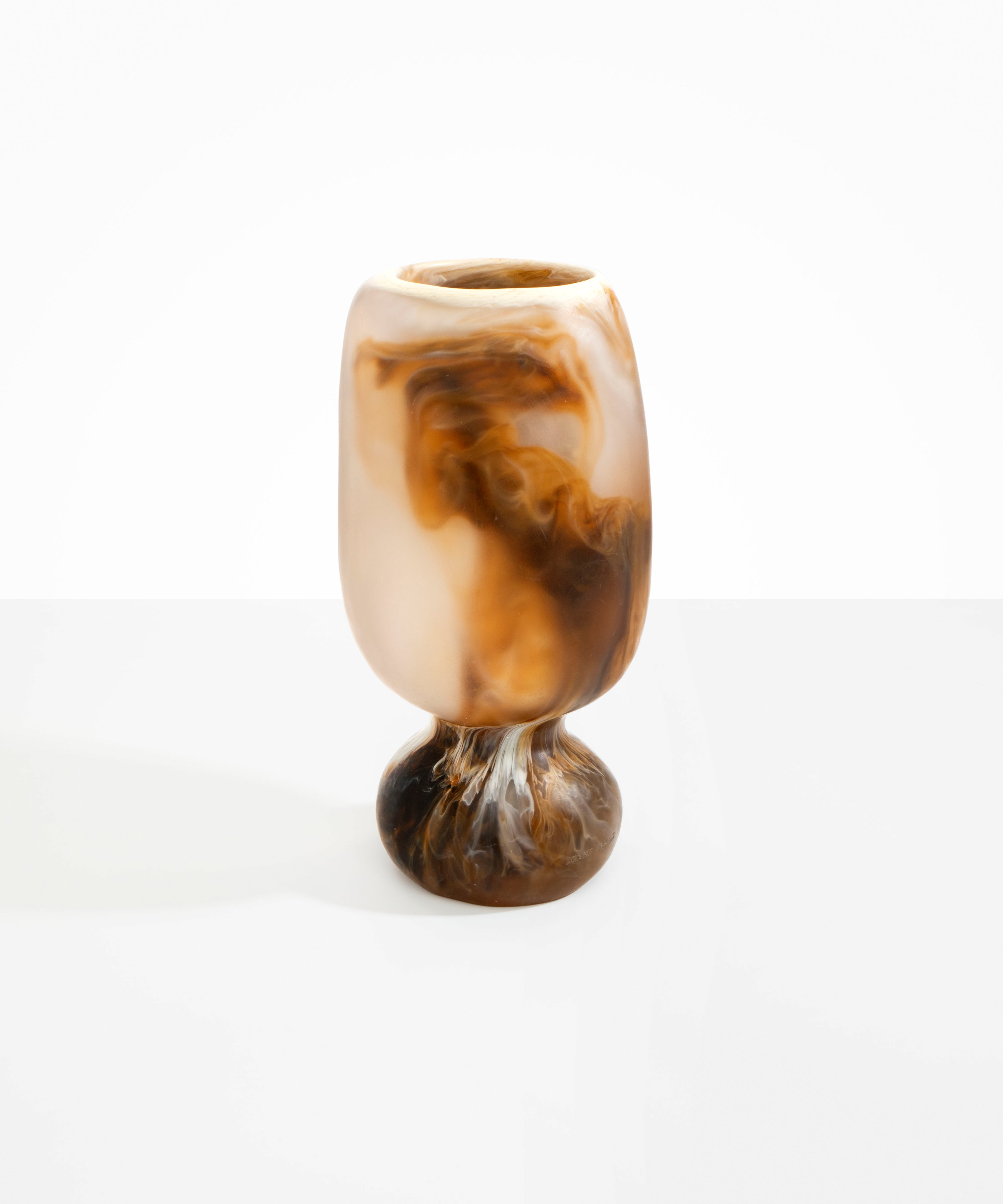 Dinosaur Designs Tall Rockpool Vase in Light Horn Colour resin.