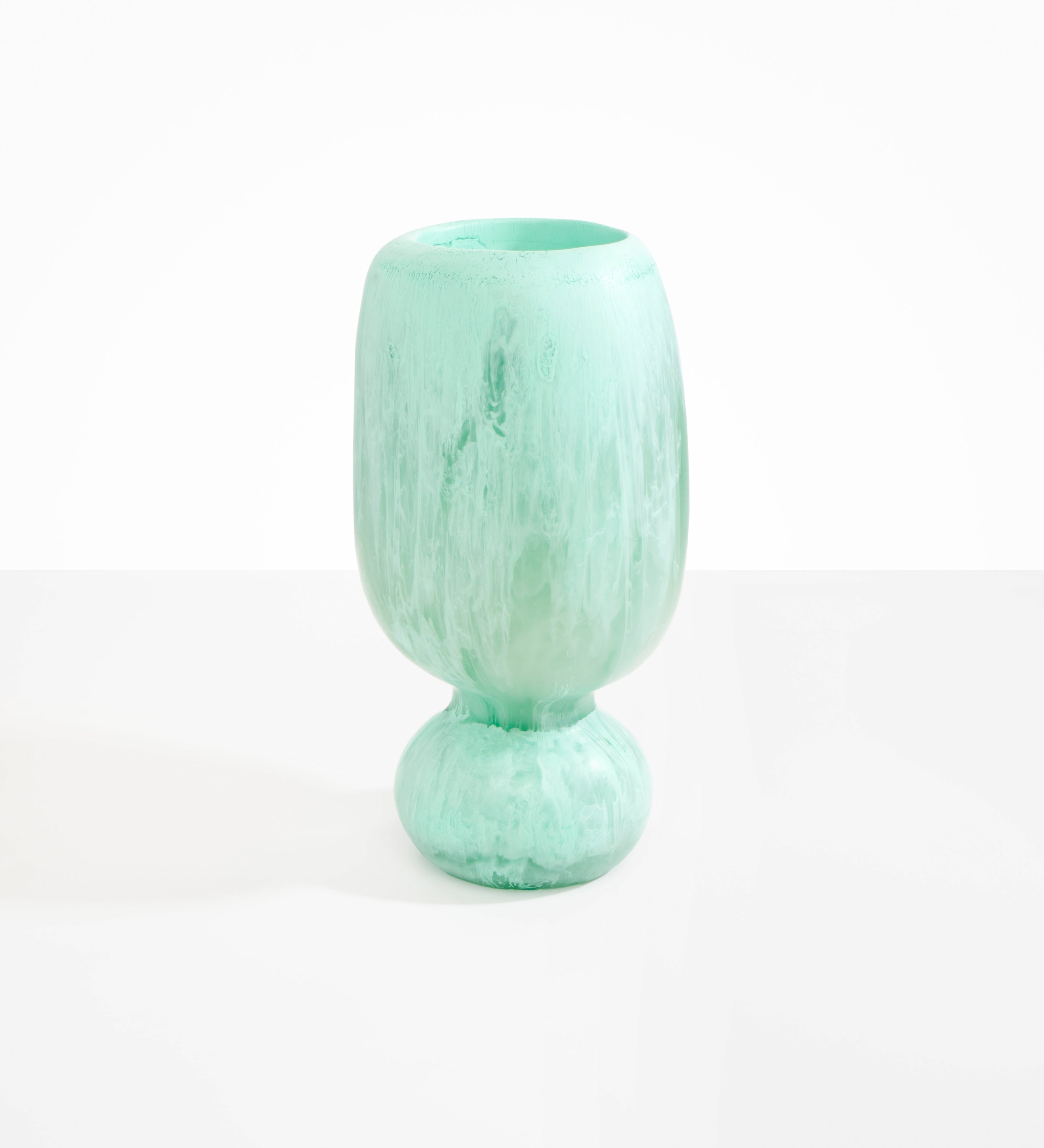 Dinosaur Designs Tall Rockpool Vase Vases in Mint Colour resin 