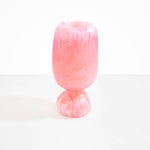 Dinosaur Designs Tall Rockpool Vase in Shell Pink Colour resin.