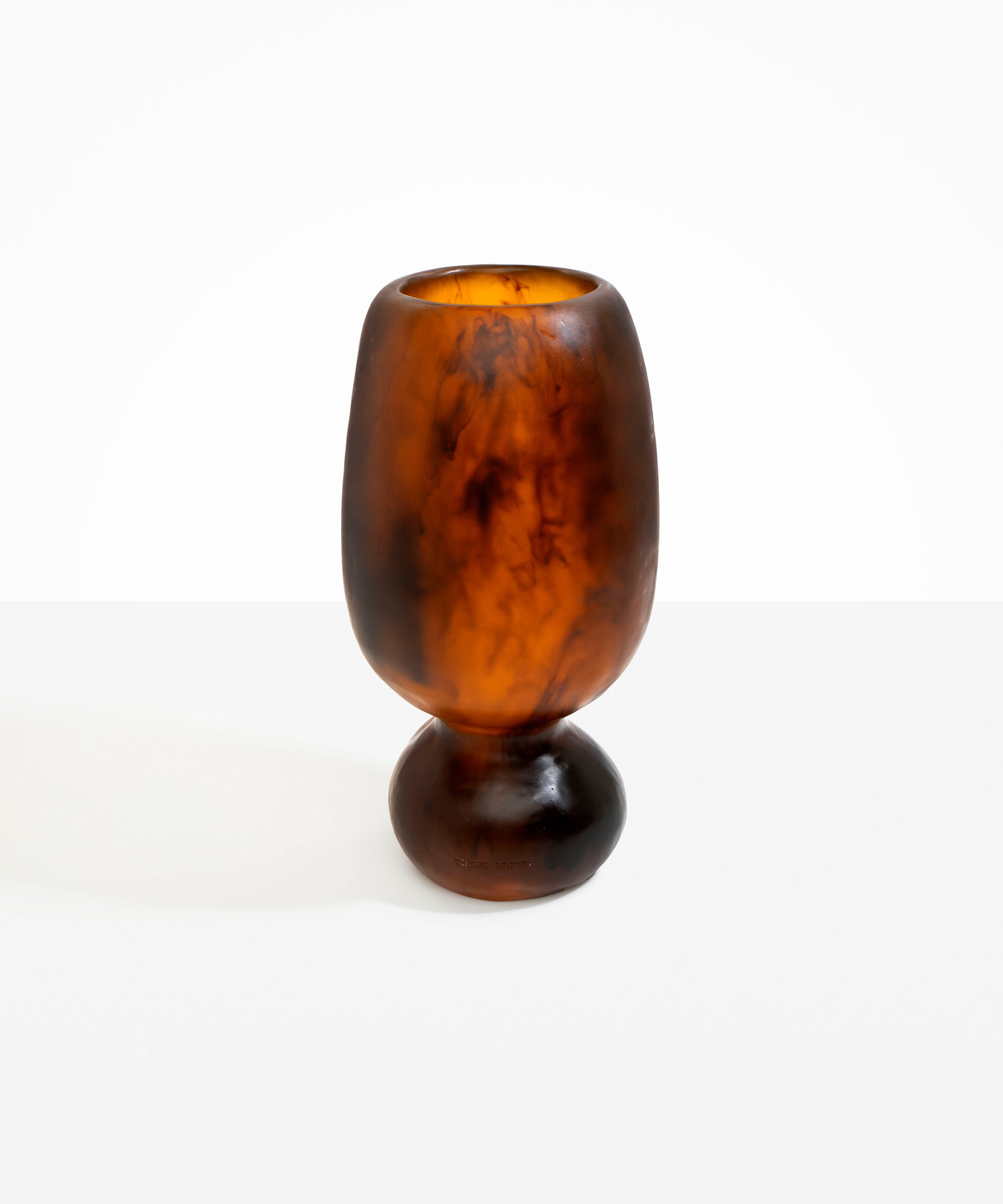 Dinosaur Designs Tall Rockpool Vase in Tortoise Colour resin.