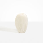 Dinosaur Designs Bold Skipping Stone Vase in Chalk Swirl color resin