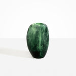 Dinosaur Designs Bold Skipping Stone Vase in Moss color resin