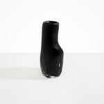 Dinosaur Designs Medium Studio Vase in Black Marble Colour resin.
