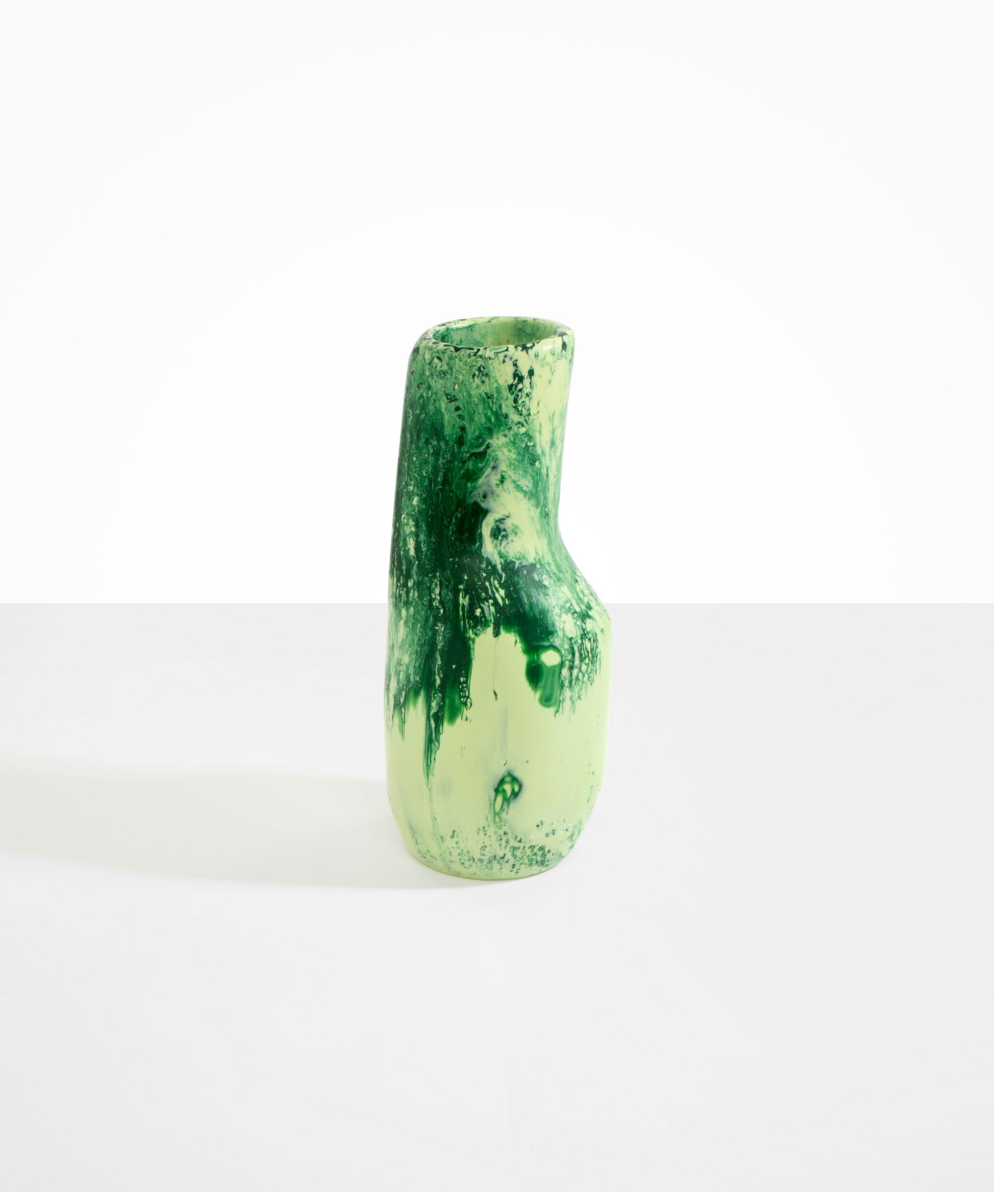 Dinosaur Designs Medium Studio Vase in Grass Colour resin.
