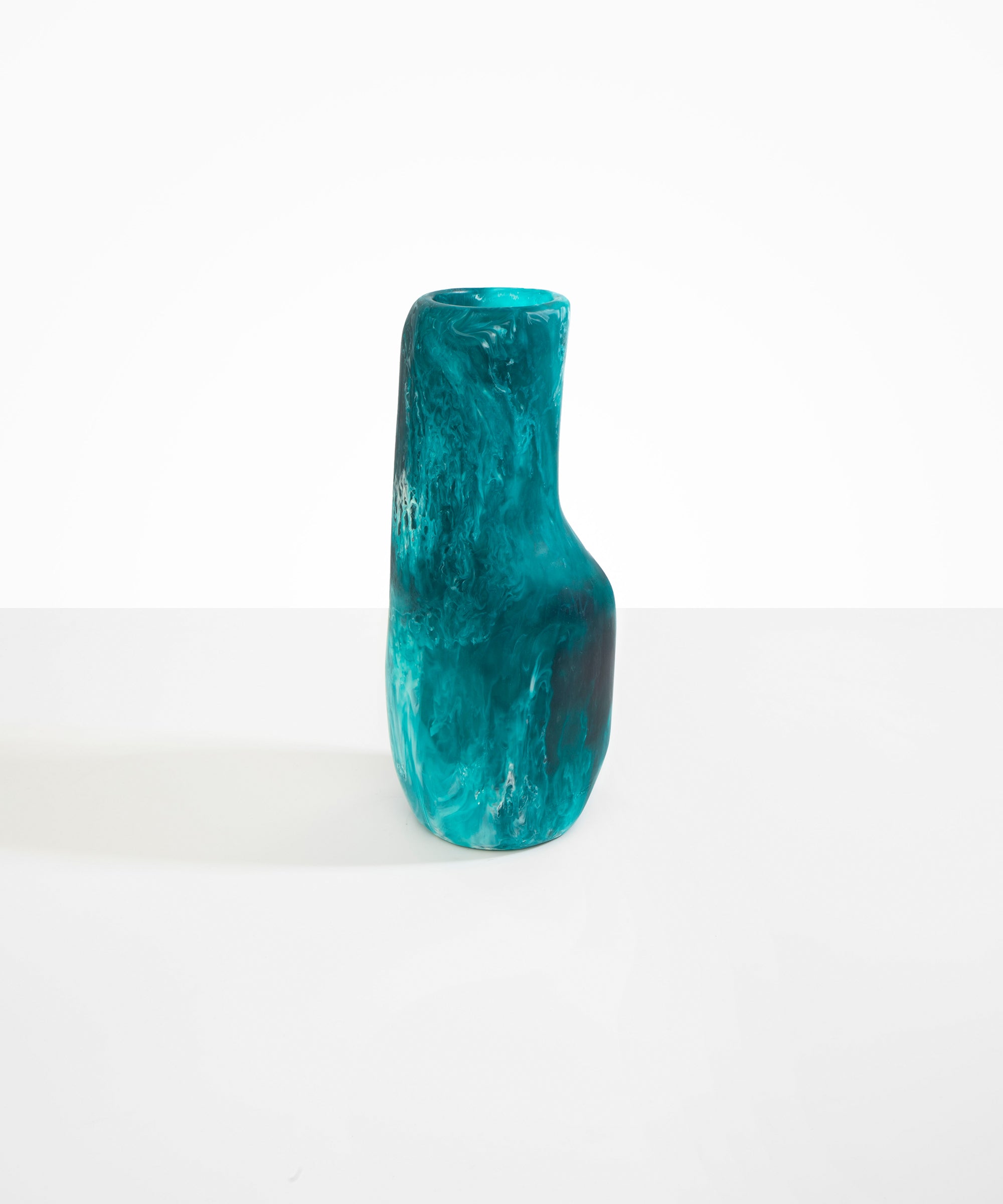 Dinosaur Designs Medium Studio Vase in Lagoon color resin