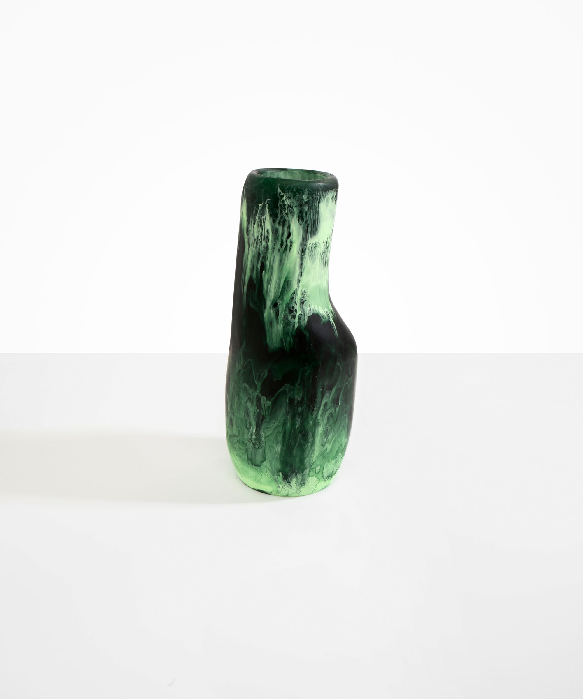 Dinosaur Designs Medium Studio Vase in Moss Colour resin.