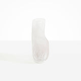 Dinosaur Designs Medium Studio Vase in Snow Swirl Colour resin.
