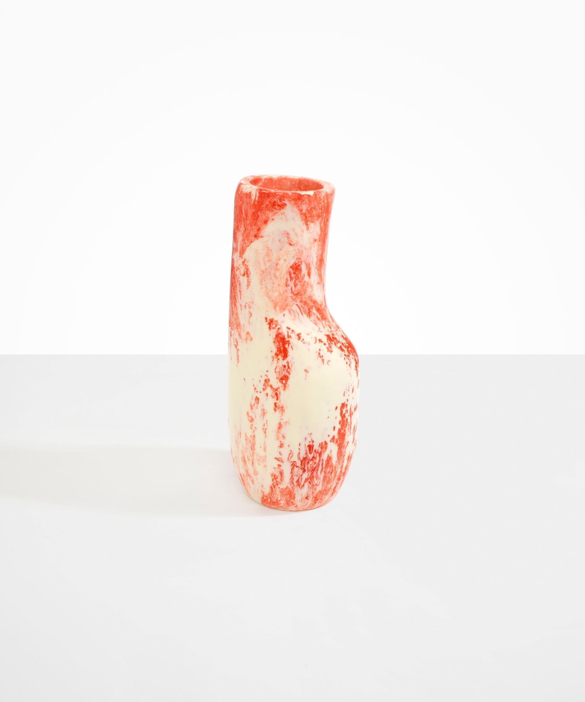 Dinosaur Designs Medium Studio Vase in Strawberry color resin