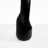 Dinosaur Designs Tall Studio Vase in Black Colour resin.