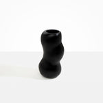 Dinosaur Designs Medium Valley Vase in Black Colour resin..