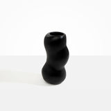 Dinosaur Designs Medium Valley Vase in Black Colour resin..