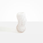 Dinosaur Designs Medium Valley Vase in Snow Swirl Colour resin..