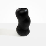 Dinosaur Designs Valley Vase in Black Colour resin