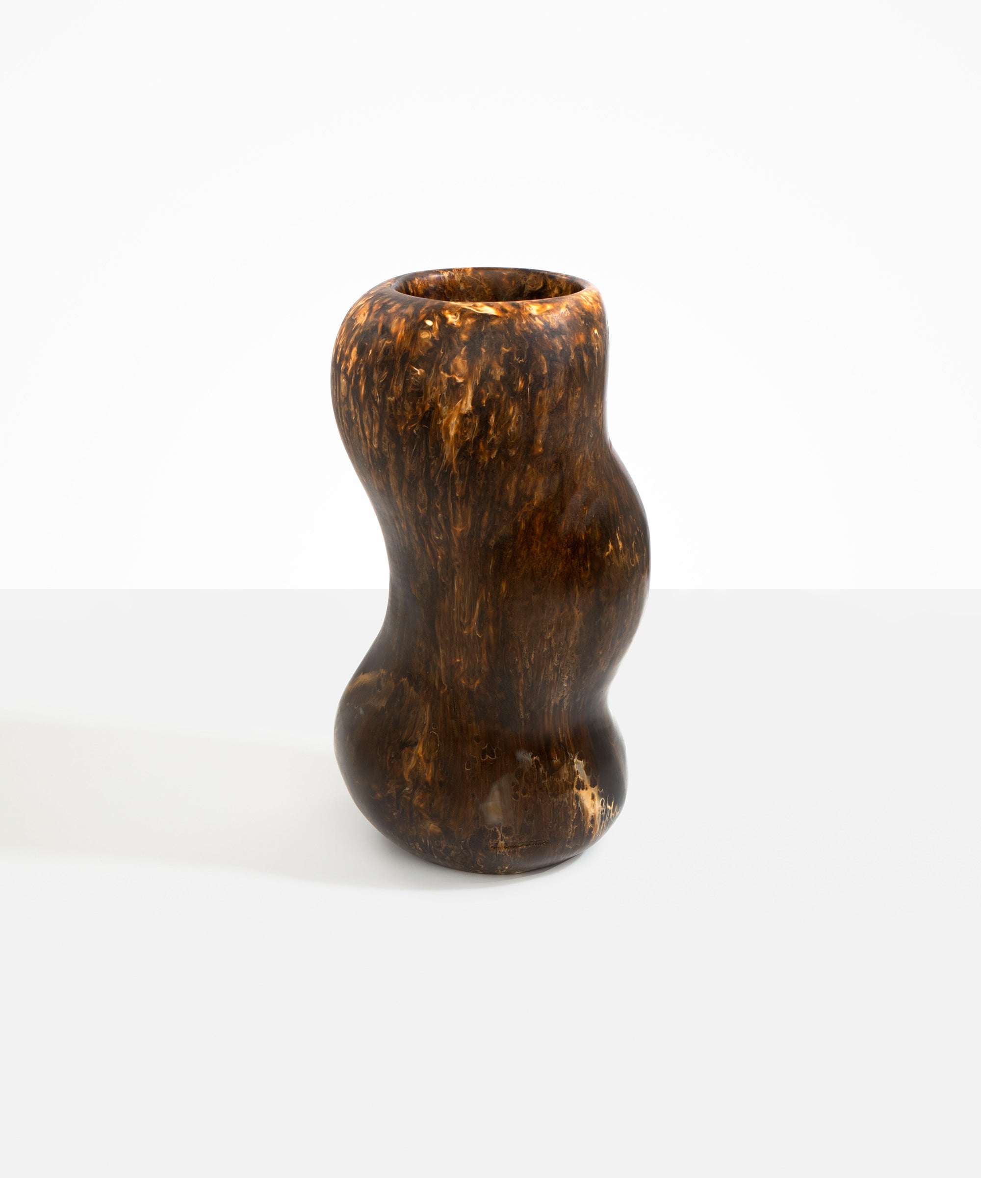 Dinosaur Designs Valley Vase in Dark Horn Colour resin...