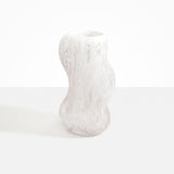Dinosaur Designs Valley Vase in Snow Swirl Colour resin..