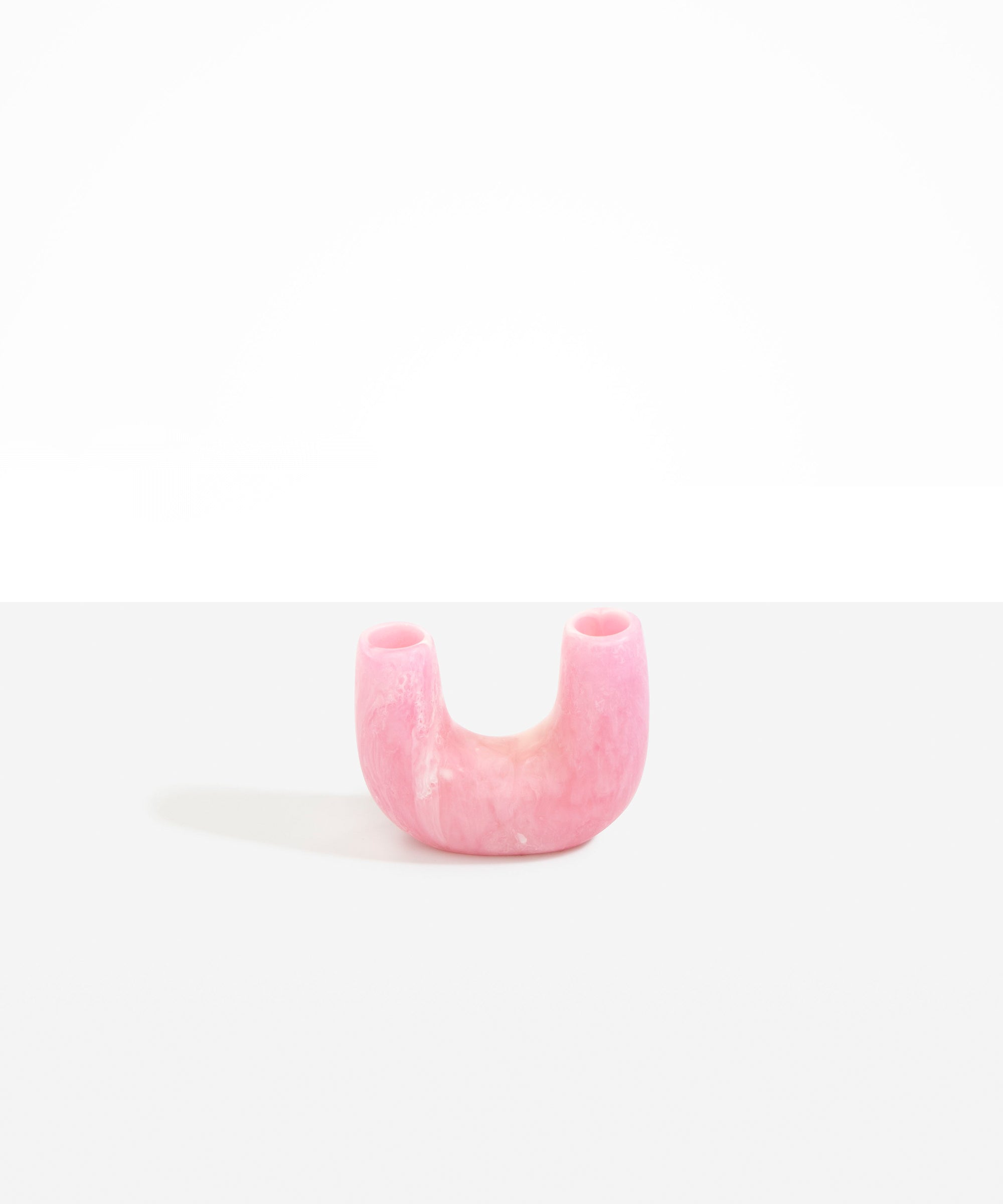 Dinosaur Designs Mini Branch Vase in Shell Pink color resin