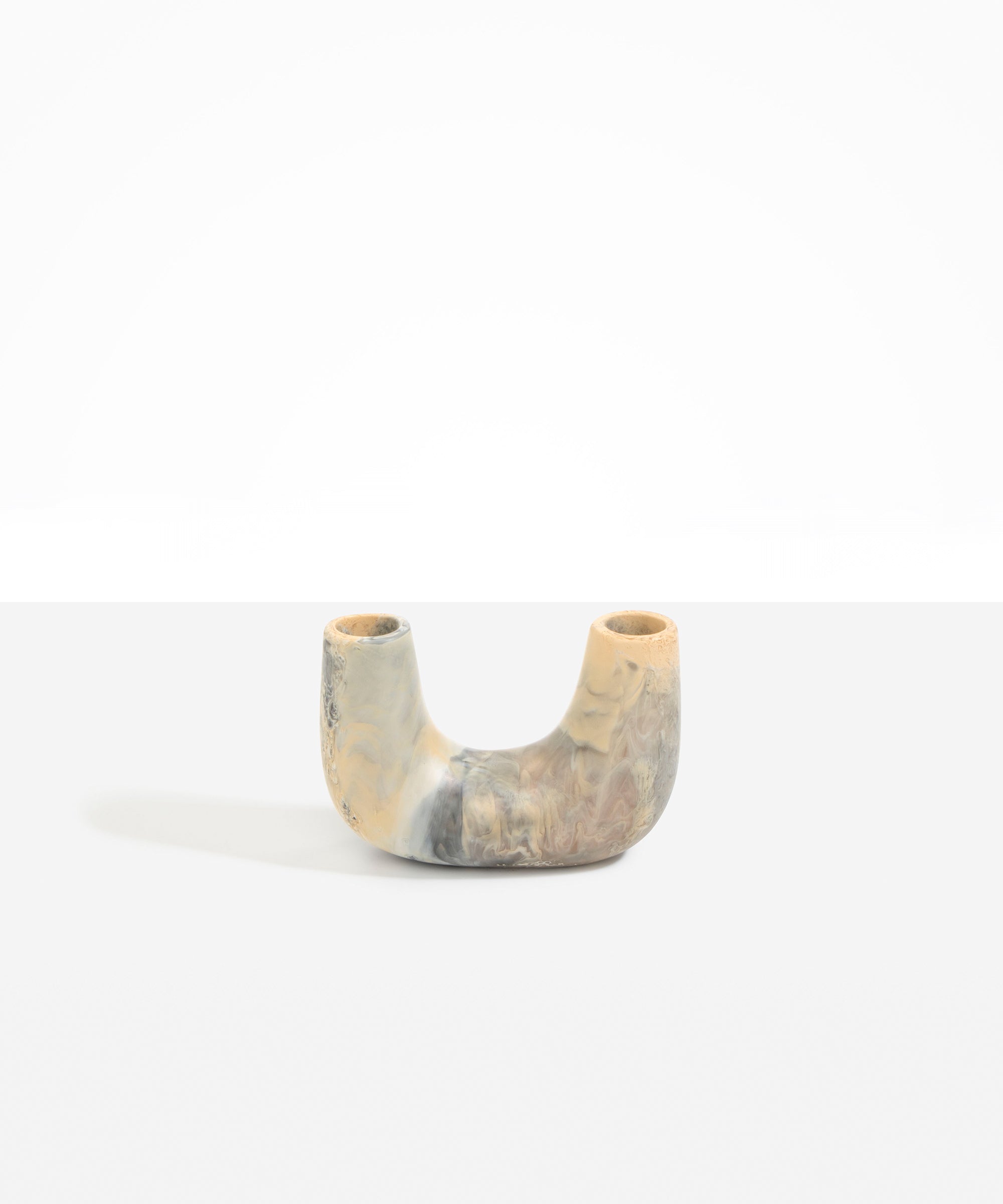 Dinosaur Designs Small Branch Vase in Sandy Pearl color resin
